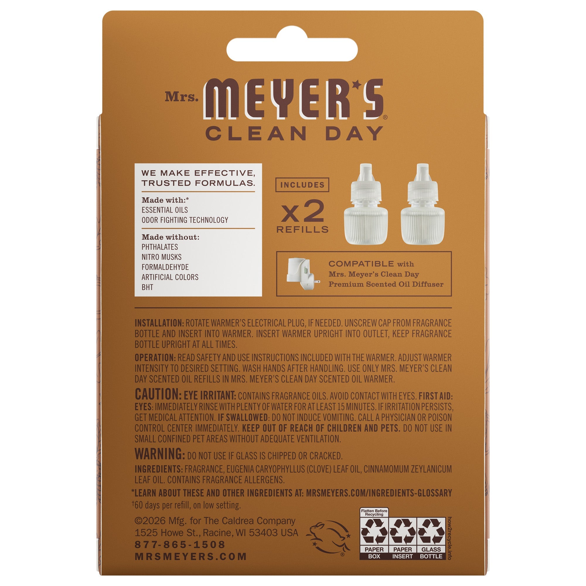 Acorn Spice Plug In Scented Oil Refill 2-Pack