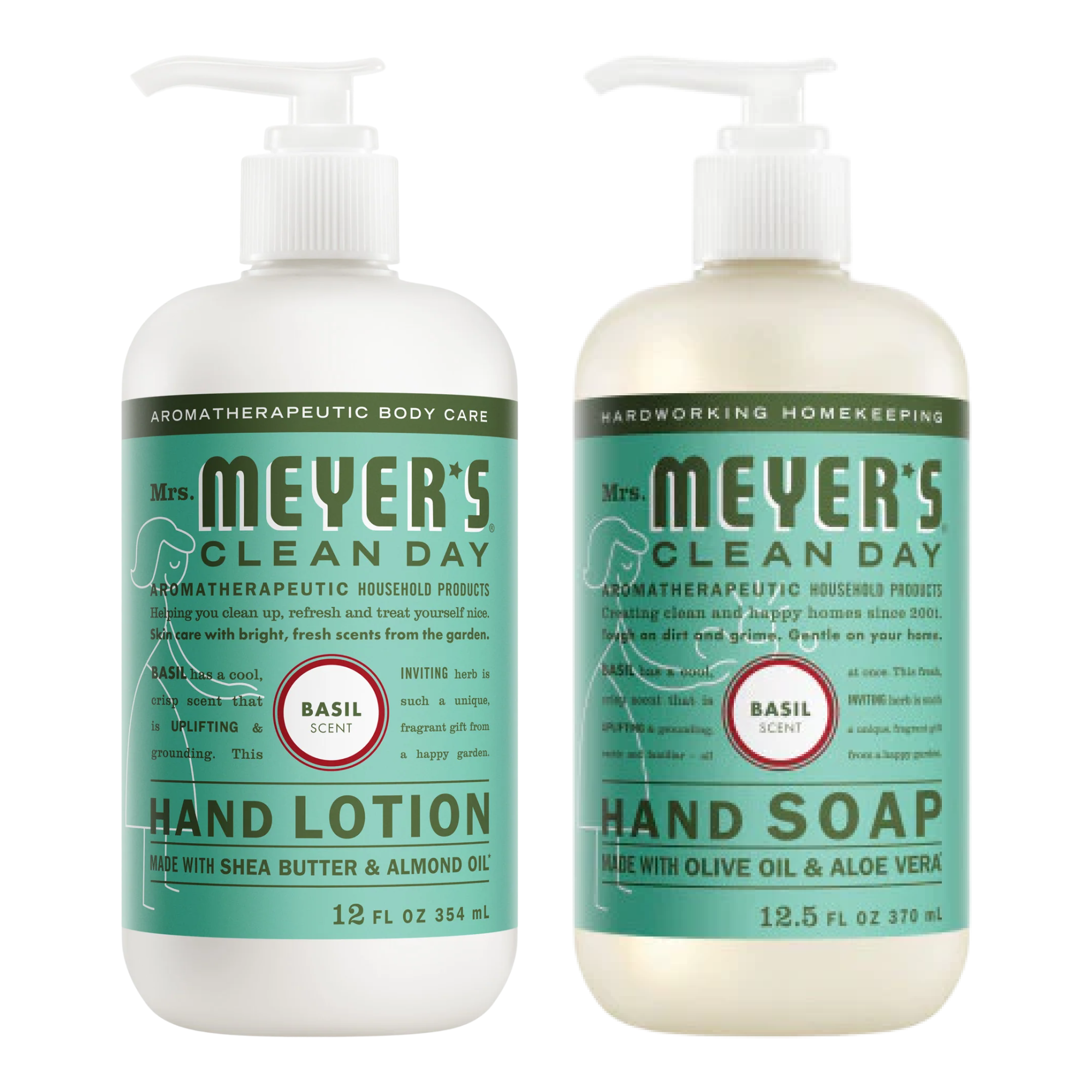 Mrs. Meyer's Basil Hand Care Basics Set