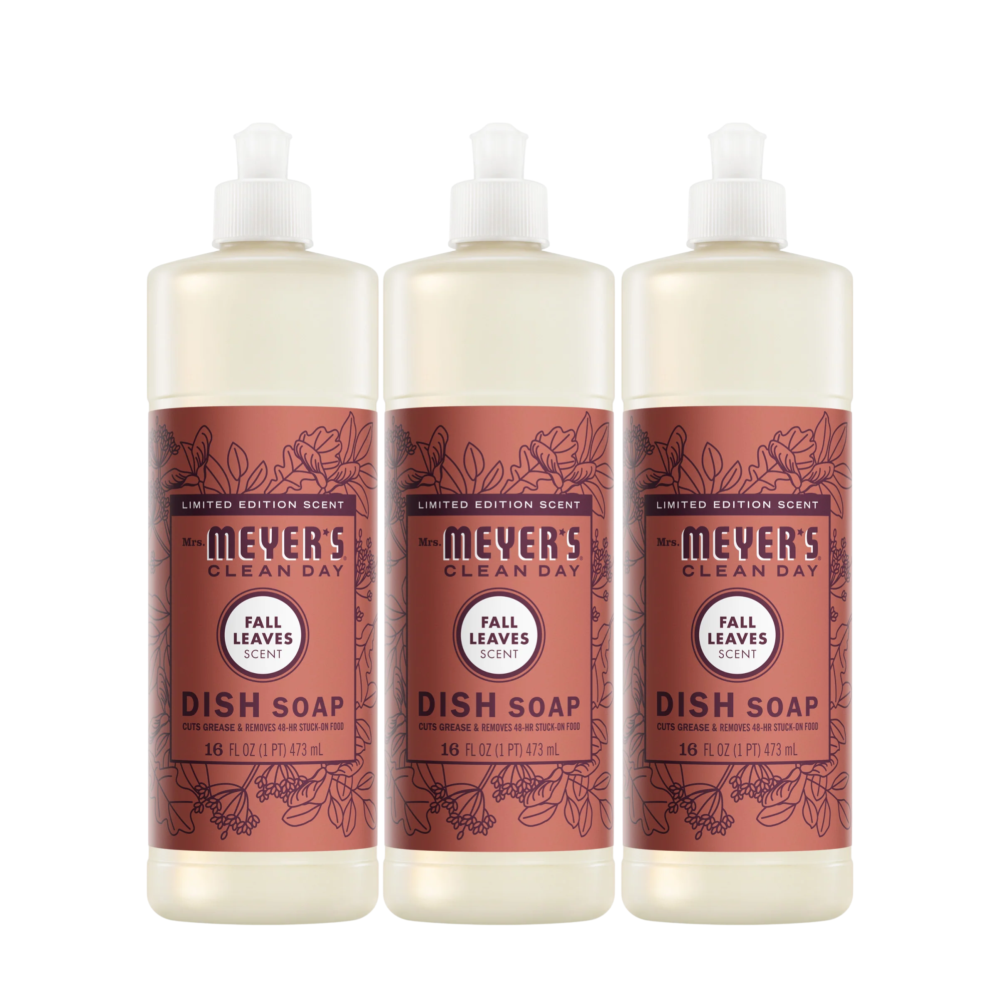Mrs. Meyer's Fall Leaves Dish Soap 3-count bundle