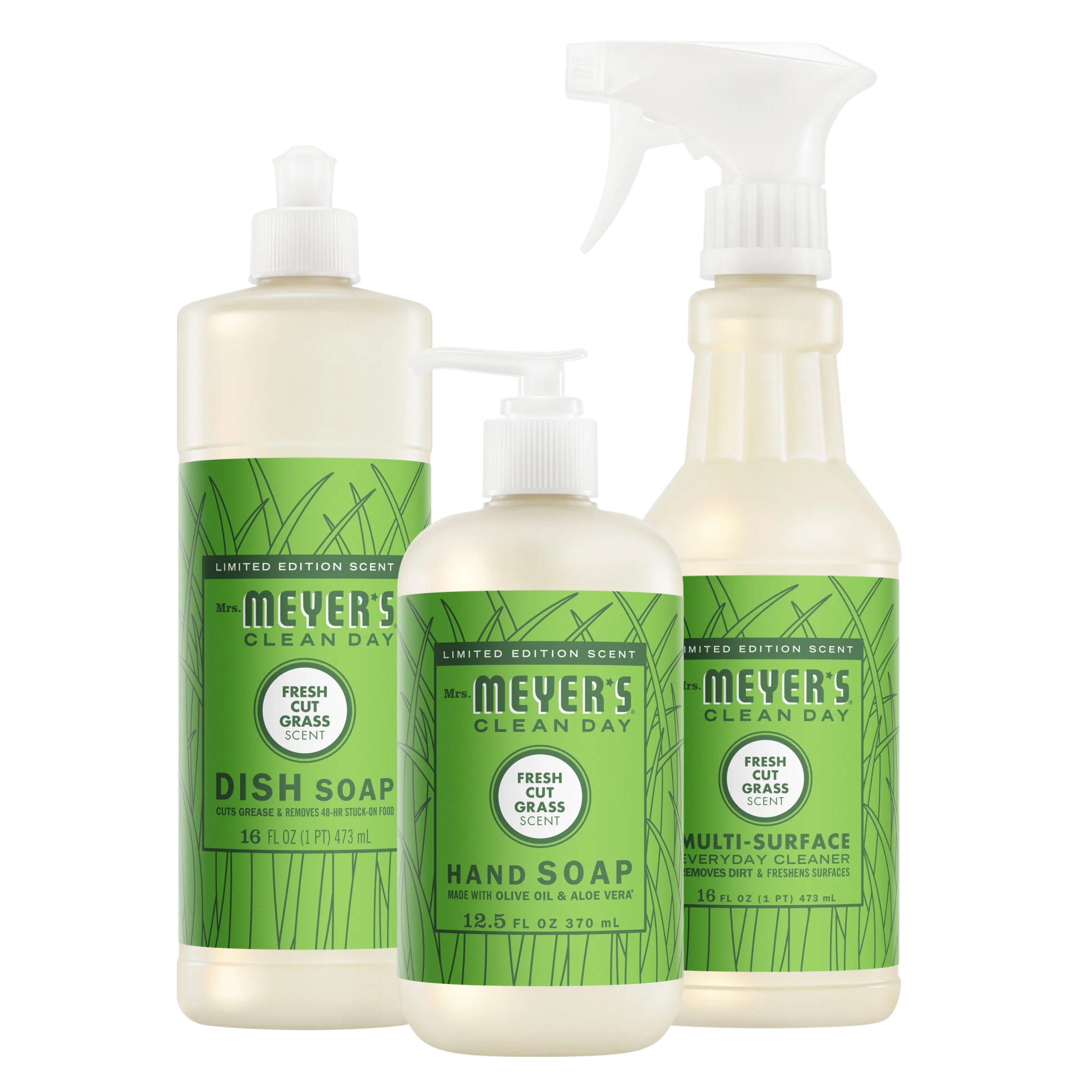 Mrs. Meyer's Fresh Cut Grass Kitchen Basics Set