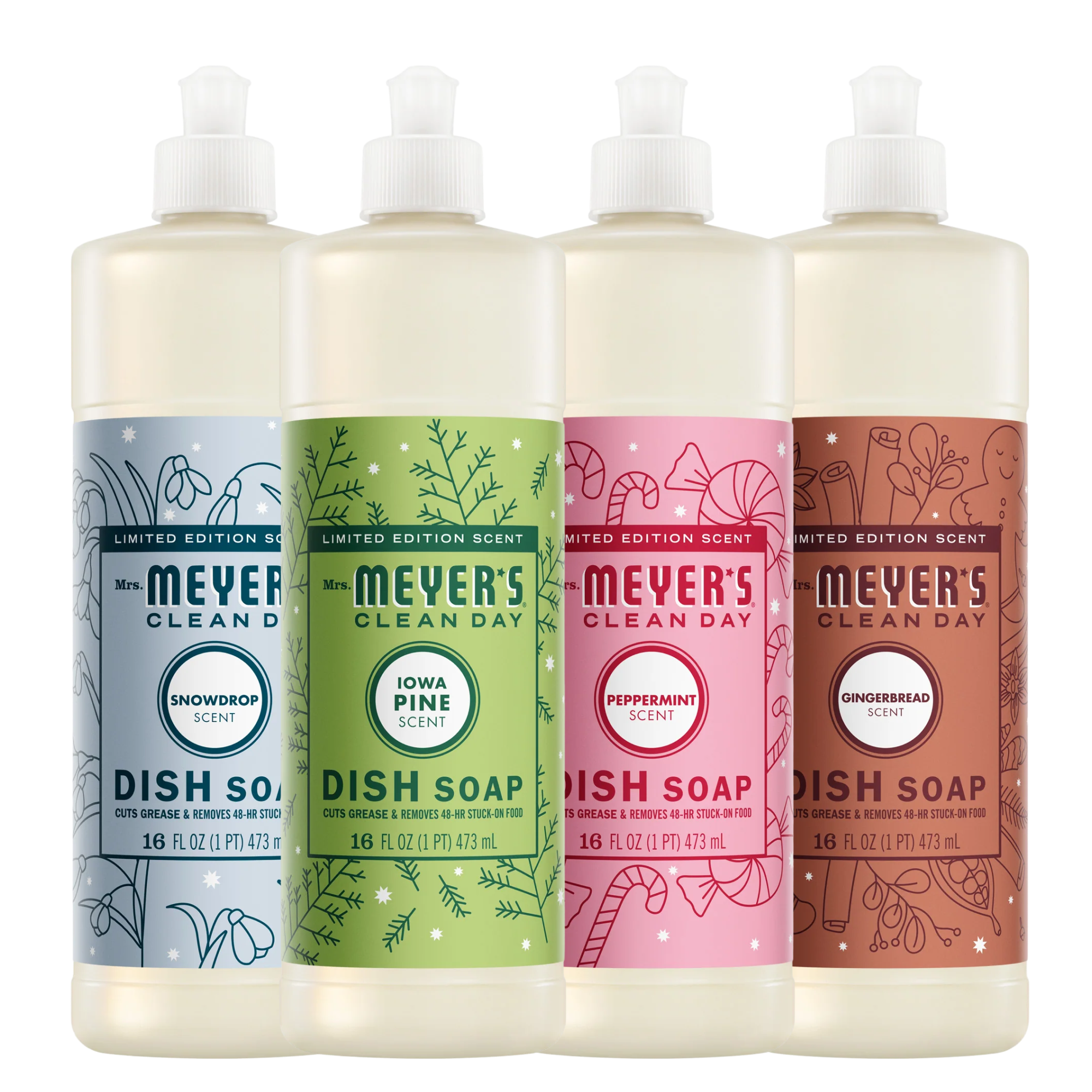 Mrs. Meyer's Holiday Seasonal Dish Soap Collection