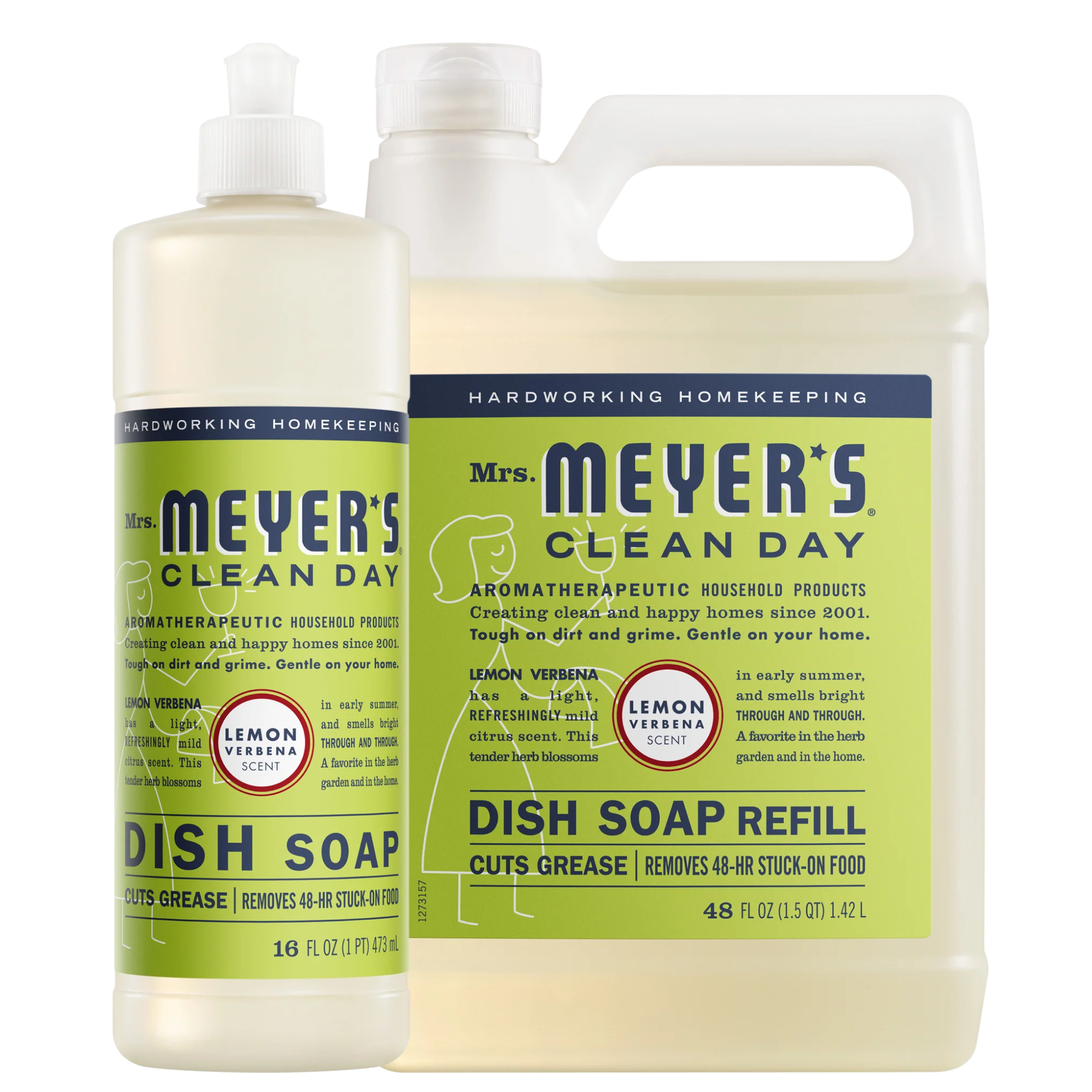 Mrs. Meyer's Lemon Verbena Dish Soap and Refill set