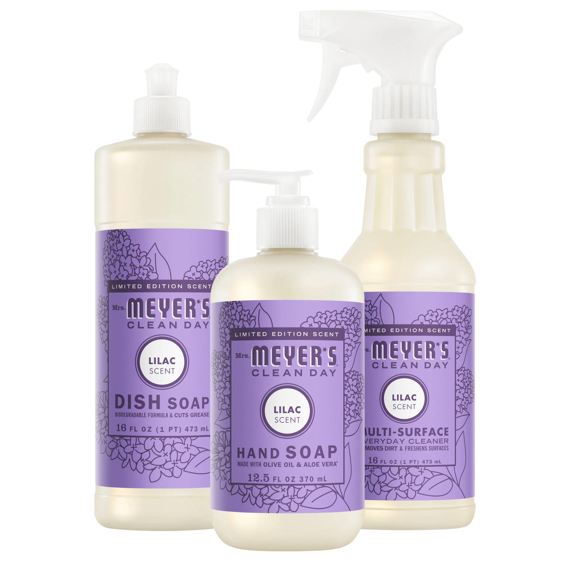 Mrs. Meyer's Lilac Kitchen Basics Set