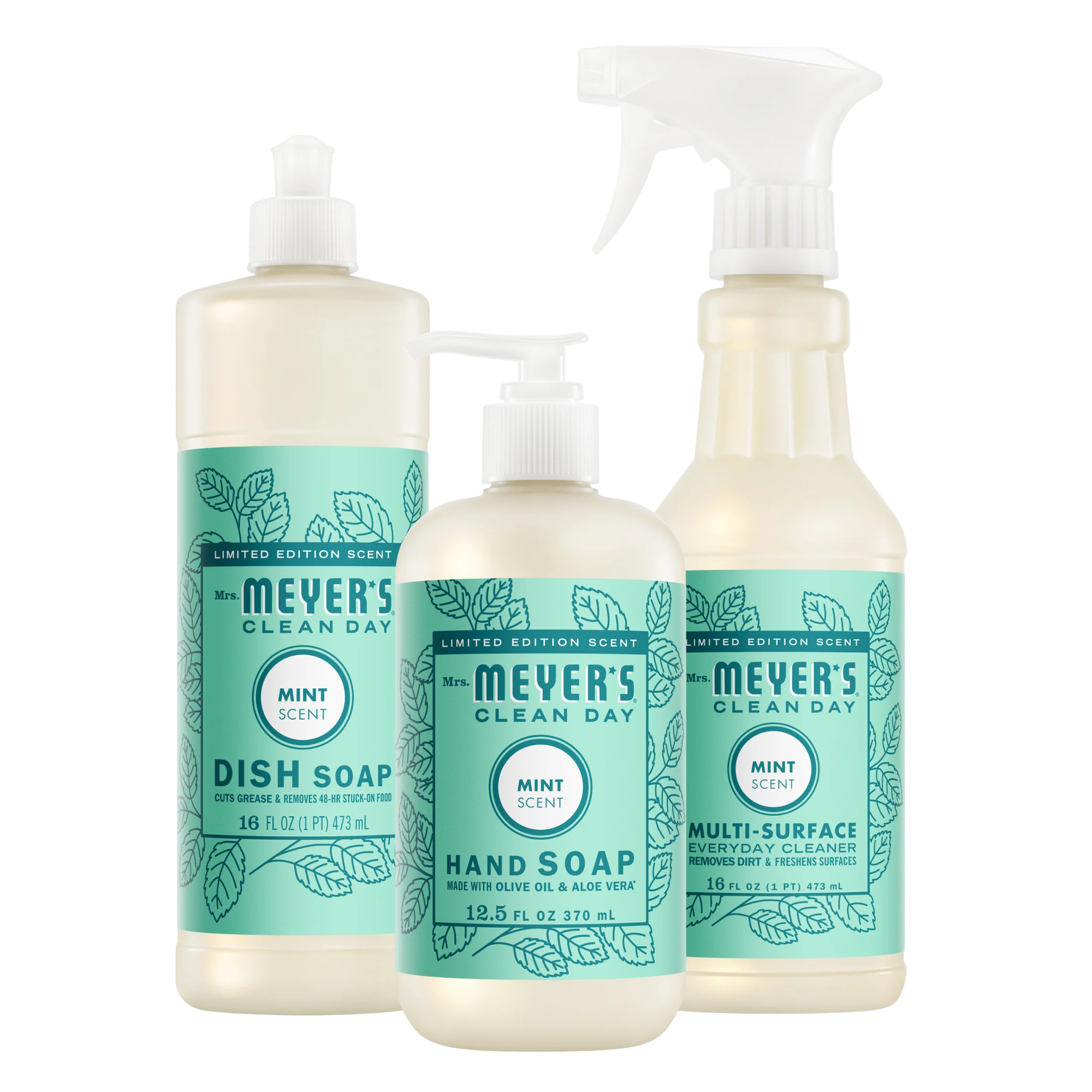 Mrs. Meyer's Mint Kitchen Basics Set