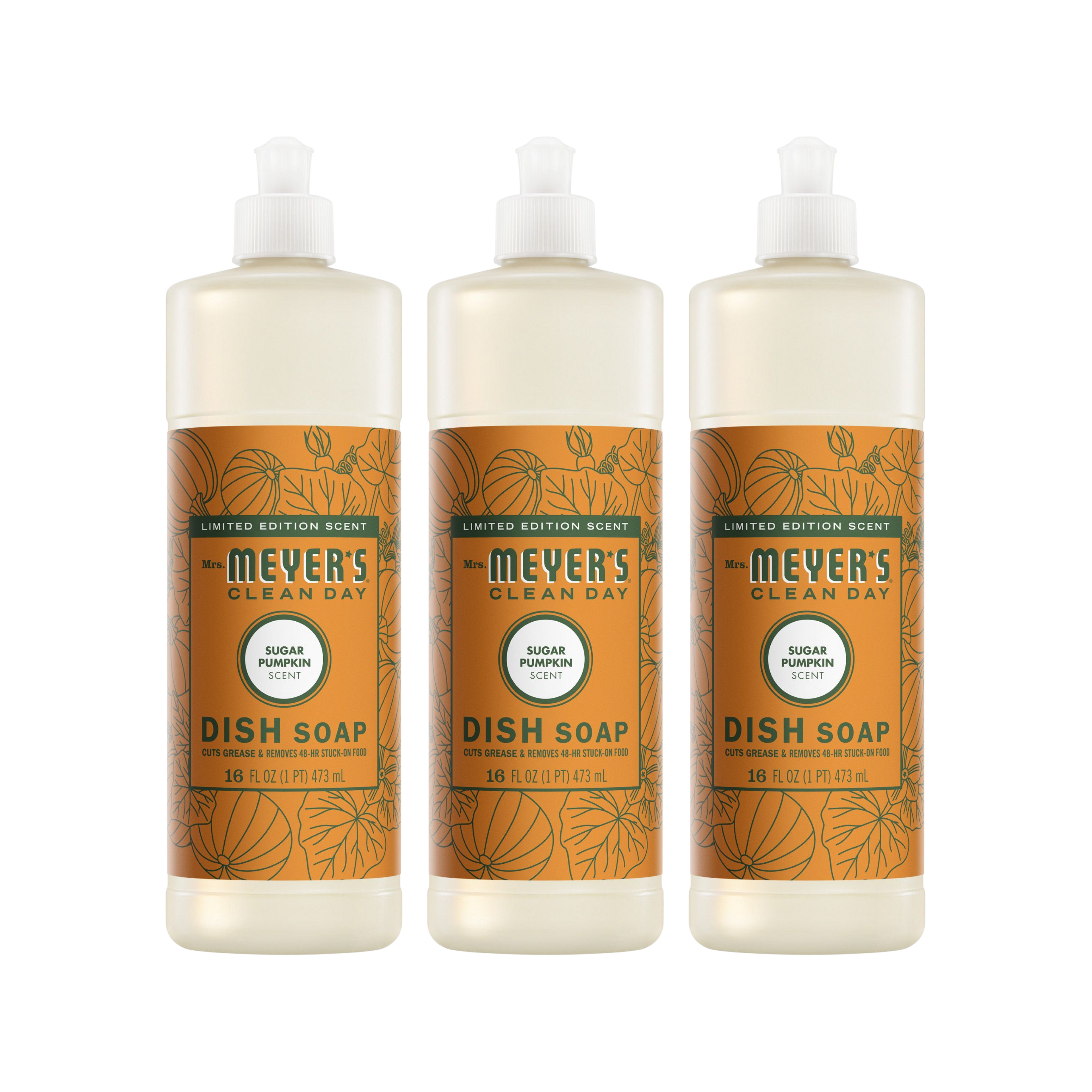 Sugar Pumpkin Dish Soap 3-count Bundle