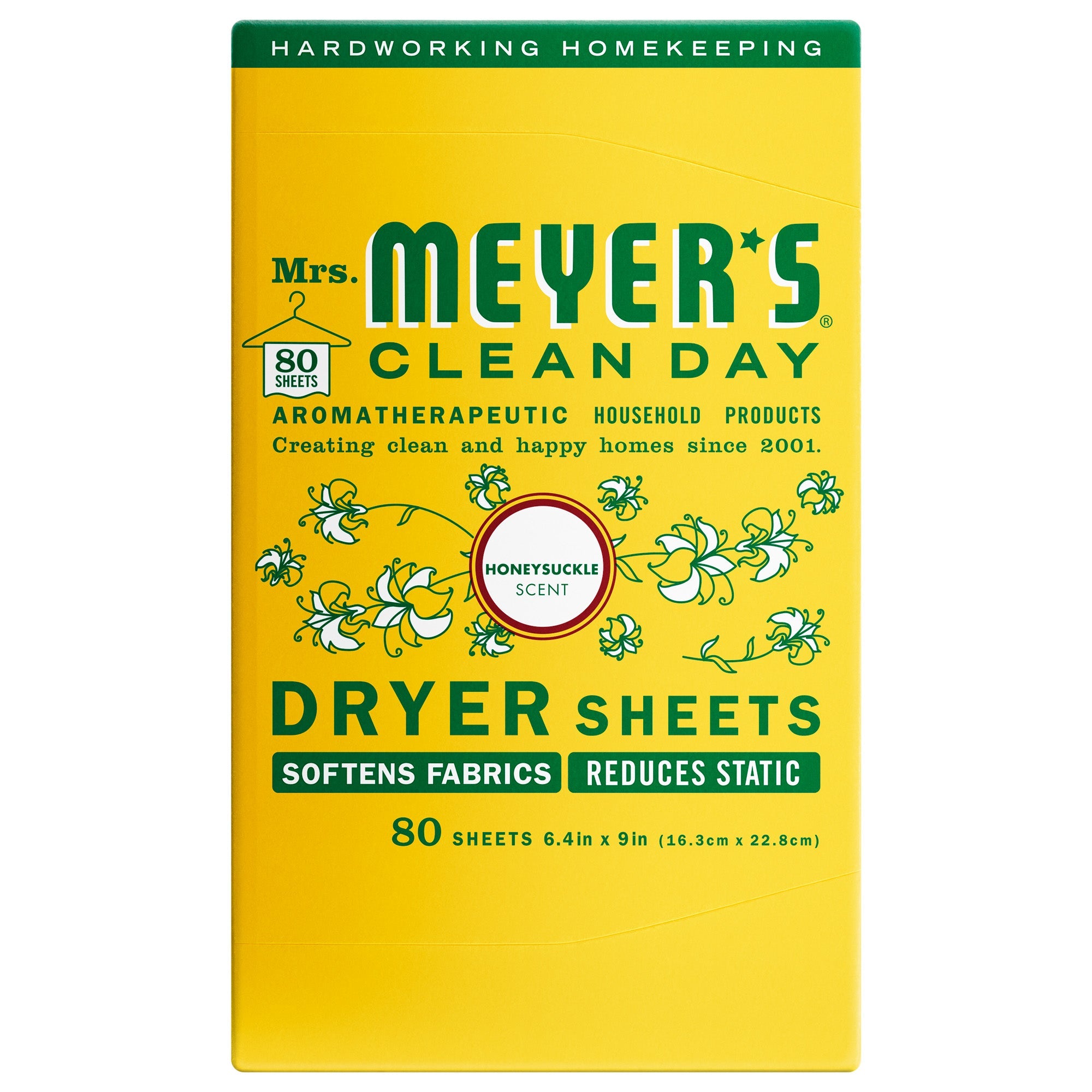 Mrs. Meyer's Honeysuckle Dryer Sheets