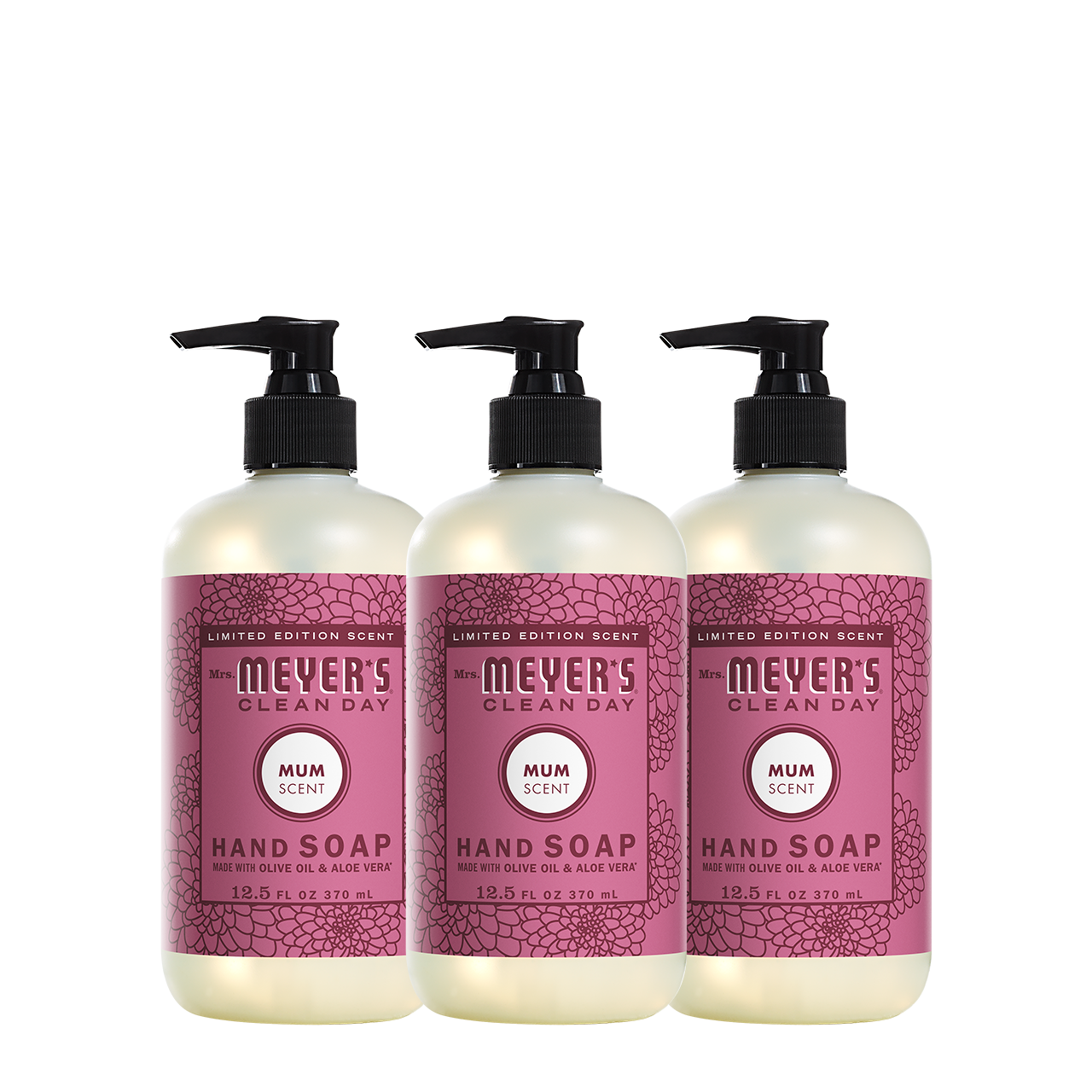 Mrs. Meyer's Mum Liquid Hand Soap 3-count Bundle 