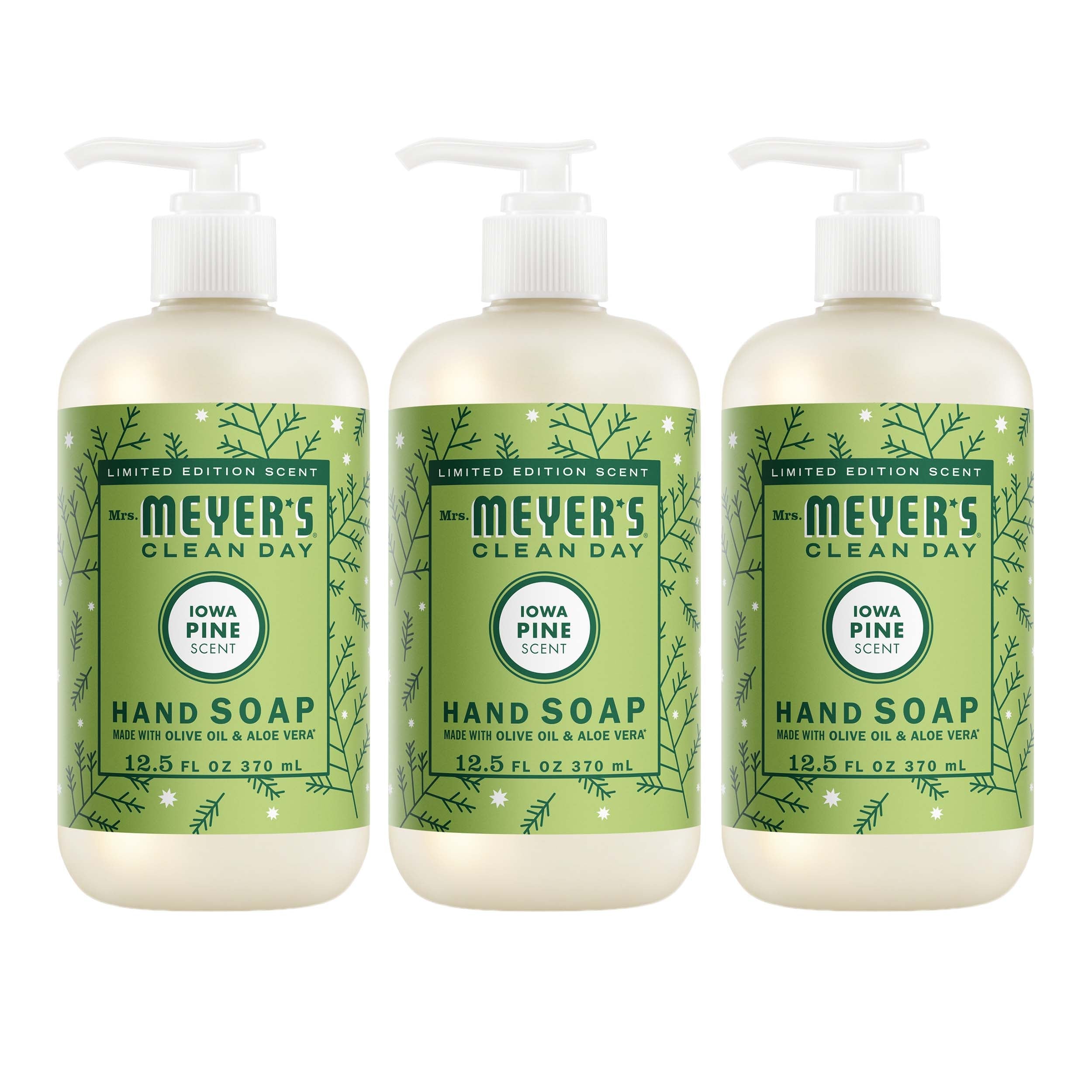 Mrs. Meyer's Iowa Pine Liquid Hand Soap 3-count Bundle 